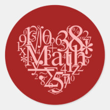 I Love Math Sticker