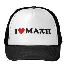 I Love Math Trucker Hats