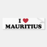 I Love Mauritius Bumper Stickers