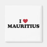 I Love Mauritius Magnets