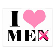 I Love ME (men) Postcards
