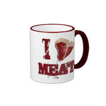 I Love Meat Coffee Mug
