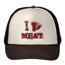 I Love Meat Mesh Hat