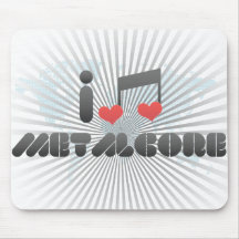 I Love Metalcore Mousepads