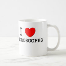I Love Microscopes Coffee Mugs
