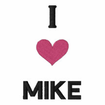 "I LOVE MIKE" SHIRT - Customised EMBROIDERY Polo Shirt