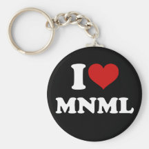 I Love Minimal Key Chain