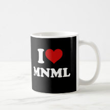 I Love Minimal Mugs