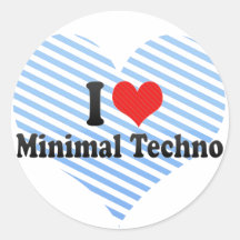 I Love Minimal Techno Sticker
