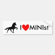 I Love MINIs! Bumper Stickers