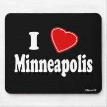 I Love Minneapolis Mousemats