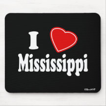 I Love Mississippi Mousepad