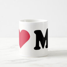 I LOVE MO COFFEE MUGS