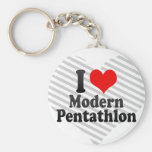 I love Modern Pentathlon Key Chains