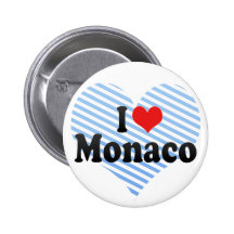 I Love Monaco Button