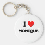 I Love Monique Keychains