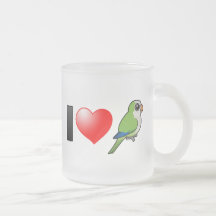 I Love Monk Parakeets Mug
