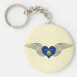 I Love Montana -wings Key Chains