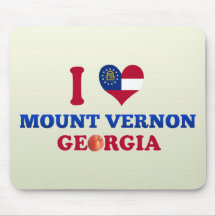 I Love Mount Vernon, Georgia Mousepad