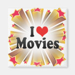 I Love Movies Refrigerator Magnets