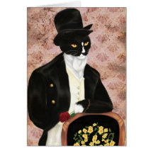 I Love Mr. Darcy Romantic Cat Card
