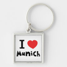 I love Munich Keychain