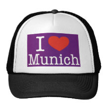 I Love Munich Purple Hat