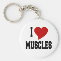 I Love Muscles Key Chains