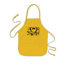 I LOVE MUSIC APRONS