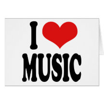 I Love Music Card