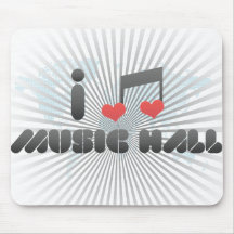I Love Music Hall Mouse Pads