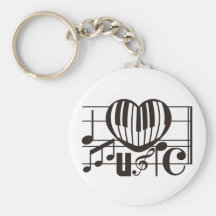 I LOVE MUSIC KEY CHAIN