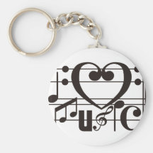 I LOVE MUSIC KEY CHAINS