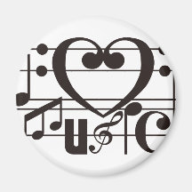 I LOVE MUSIC MAGNETS