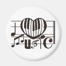 I LOVE MUSIC MAGNETS