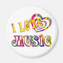 I Love Music Magnets