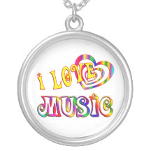 I Love Music Necklace