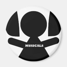 I Love Musicals, Musicals Refrigerator Magnet