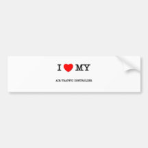I Love My AIR TRAFFIC CONTROLLER Bumper Sticker