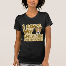 I Love My AmStaff Women's Twofer Shirt