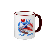 I Love My Army Dad Tshirts and Gifts Mug