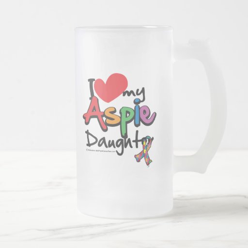 I Love My Aspie Daughter Mugs