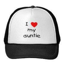I Love My Auntie Trucker Hats