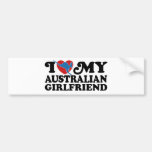 I Love My Australian Girlfriend Bumper Sticker