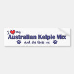 I Love My Australian Kelpie Mix (Female Dog) Bumper Sticker