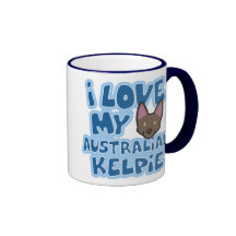 I Love My Australian Kelpie Mug