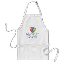 I Love My Autistic Godchild Apron