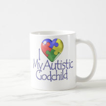 I Love My Autistic Godchild Coffee Mug