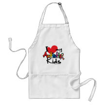 I Love My Autistic Kids Apron
