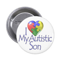 i Love My Autistic Son Pin